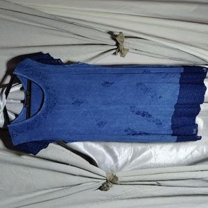 3/$30, light blue, and lace embroidered sundress, size large by Raya Sun